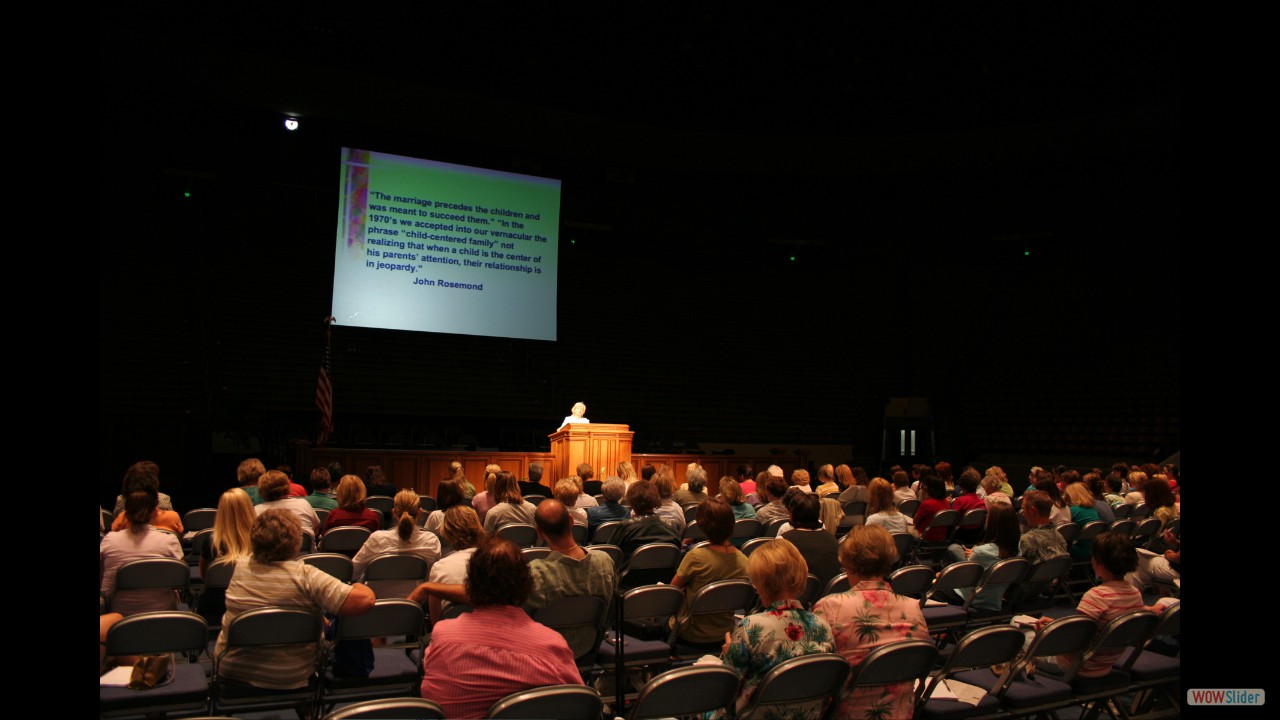 Speaking at Marriott Center